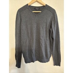 Marc Anthony Cashmere Blend Sweater Men's Size‎ L Charcoal